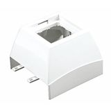 Q45 FRONTAL ADAPTER FOR 75X20 TRUNKING WHITE