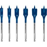 EXPERT Self Cut Speed Spade Drill Bit Set 13/16/19/2/22/25 mm 6-pc