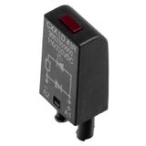 CUBESERIES, LED module, Rated control voltage: 6…24 V UC, Plug-in connection