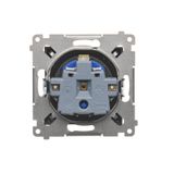 Intermediate switch without pictogram, (module), 10AX, quick connection, black matt