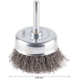 Cup Brush Crimped 50x0.2 Steel