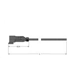 Deutsch Connector Connection Cable   DT04-3PG-A-2/TXL