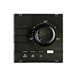 Analog thermsotat - top part, heating, black
