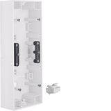 Surface-mtd housing 3gang, K.1, p. white glossy