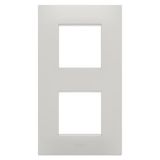 EGO INTERNATIONAL PLATE - IN TECHNOPOLYMER - 2+2 MODULES VERTICAL - CLAY - CHORUSMART