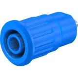 4 mm socket, solder connection, mounting Ø 12.2 mm, CAT III, CAT IV, blue, 49.7091-23