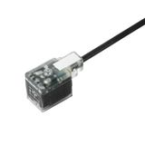 Sensor-actuator Cable, Number of poles: , 15 m, One end without connector - valve plug, LED: , Shielded: Yes