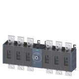 Switch disconnector 1250 A, Size 5, 3-pole Lateral operating mechanism left Basic unit without handle