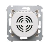 RJ12 single telephone socket, (module), Silver matt, metalic