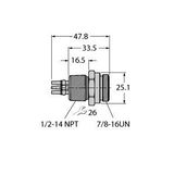 PROFIBUS-PA Receptacle Front-Mounted   RSFV 48