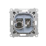 Rockers for single roller blind switch, three-position 1-0-2, antibacterial white