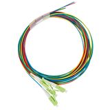 FO Pigtail LC, 50/125æm OM5, 2.0m, Easy Strip, 4pcs