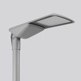 Mingata Midi, 51 W, 8000 lm, 730, silver, DALI Zhaga Outdoor luminaire