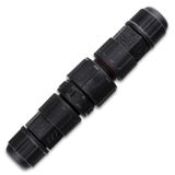 Plug connector + socket, IP67, soldering, M16, 3-pin