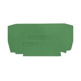 End plate for spring clamp terminal YBK 4 T green