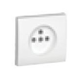SAF C.PLAT F/EARTH SOCKET (FRENCH) MATTE WH