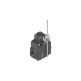 Position switch with adjustable round rod lever