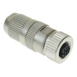 Field attachable connector, M12