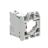 Contact element Ø22mm Platinum series chromed plastic, NC. Screw termination. With mounting adapter