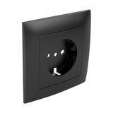 MONOBL COVER F/EARTH SOCKET(SKO TYPE)MATTE BK