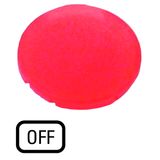 M22-XDL-R-GB5 Button lens, flat red, OFF