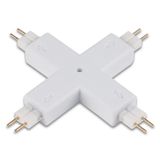 X-shaped connecting connector for single-color LED strips 8 mm