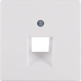 Centre plate for FCC soc. out., Q.1/Q.3, p. white velvety