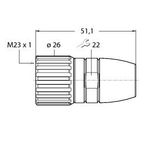 Field-Wireable Connector Female Connector, Straight   B23171-8.5