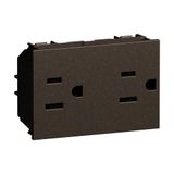 L.NOW - US DUPLEX SOCKET 15A BRONZE