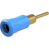 4 mm socket, round plug connection, mounting Ø 8.2 mm, blue, 64.3012-23