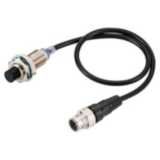 Proximity sensor, inductive, brass-nickel, M12, non-shielded, 10 mm, N E2E 8375F