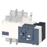 SENTRON, transfer switching equipment 3KC, remotely operated, RTSE, 3-pole, Iu: 1600 A, Ue AC: 415