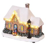 Decorations - 16 LED Christmas House 27x15x20 cm, 3x AA Warm White, IP20