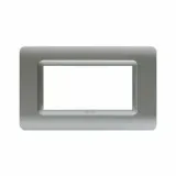 44 MOULDED FR.PLATE MATT SILVER  4M
