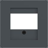 Center plate TAE, loudspeaker, USB, A.x/C.x, anthracite