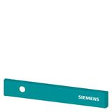 SIVACON, trim strip, W: 400 mm, above the door with Siemens logo
