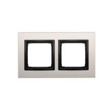 Double frame, metal, satin night