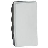 Arteor™ - 1-way push-button - round - 1 middle modules - Soft Alu