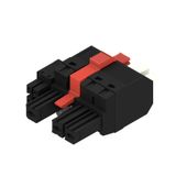 PCB plug-in connector, female plug, 7.62 mm, Number of poles: 3, 180°, PUSH IN with actuator, Clamping range, max. : 6 mm², Box