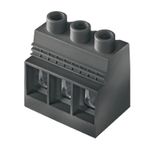 Printed circuit board terminals, 15.00 mm, Number of poles: 8, 90°, Solder pin length (l): 4.5 mm, tinned, black, Clamping yoke connection, Clamping range, max. : 50 mm², Box