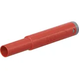 4 mm plug, crimp connection, 2.5 mm², CAT II/CAT III, red, 66.2046-22