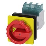 SENTRON, Switch disconnector 3LD, emergency switching-off switch, 3- pole, Iu: 63 A