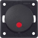 Ctrl on/off sw 2p impr "0", 12 V, Ctrl LED, Integro - Design Flow/Pure