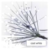 LED light chain – glowing clusters, nano, 2.35 m, indoor, cool white, timer