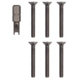 Kit of 6 screws + key Pixel Up black