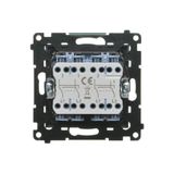Quadruple frame, Simon 24, IP20/IP44, graphite mat