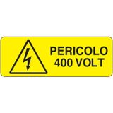 Rectangular danger sign - 350 x 125 mm