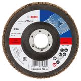 X431 flap disc, Standard for Metal 125 mm, 22.23 mm, 40