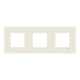 Frame 3-gang - ABB logo - White