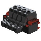 PCB plug-in connector, female plug, 10.16 mm, Number of poles: 4, 180°, Clamping yoke connection, Clamping range, max. : 16 mm², Box